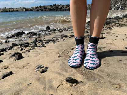 Eco-friendly neoprene wild swimming socks: Humpback